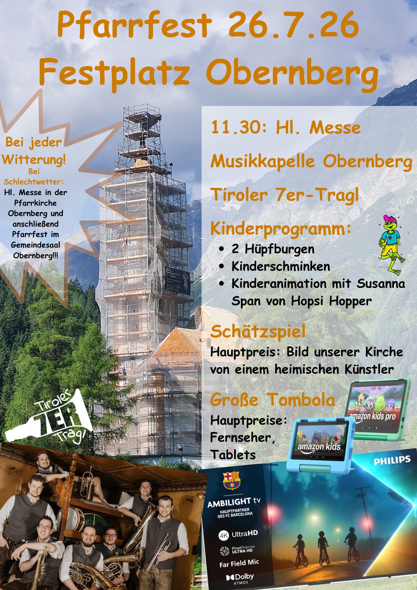 pfarrfest obernberg 2026